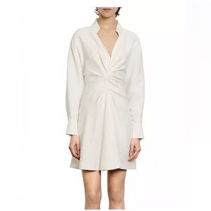 Sandro Celia Ruched Mini Dress